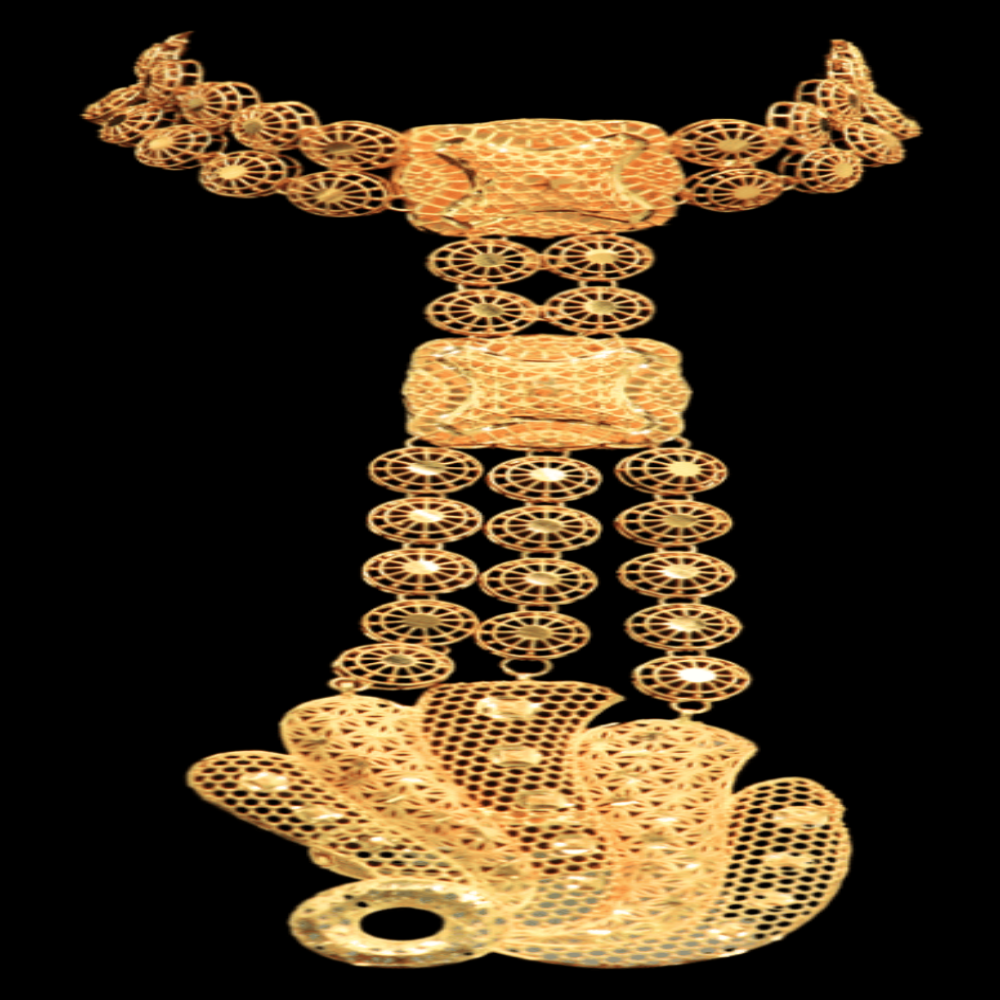 21K Gold Hand Bracelet